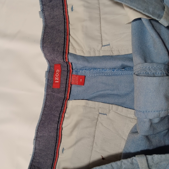 Izod Bermuda men shorts blue size 38 - Picture 3 of 7